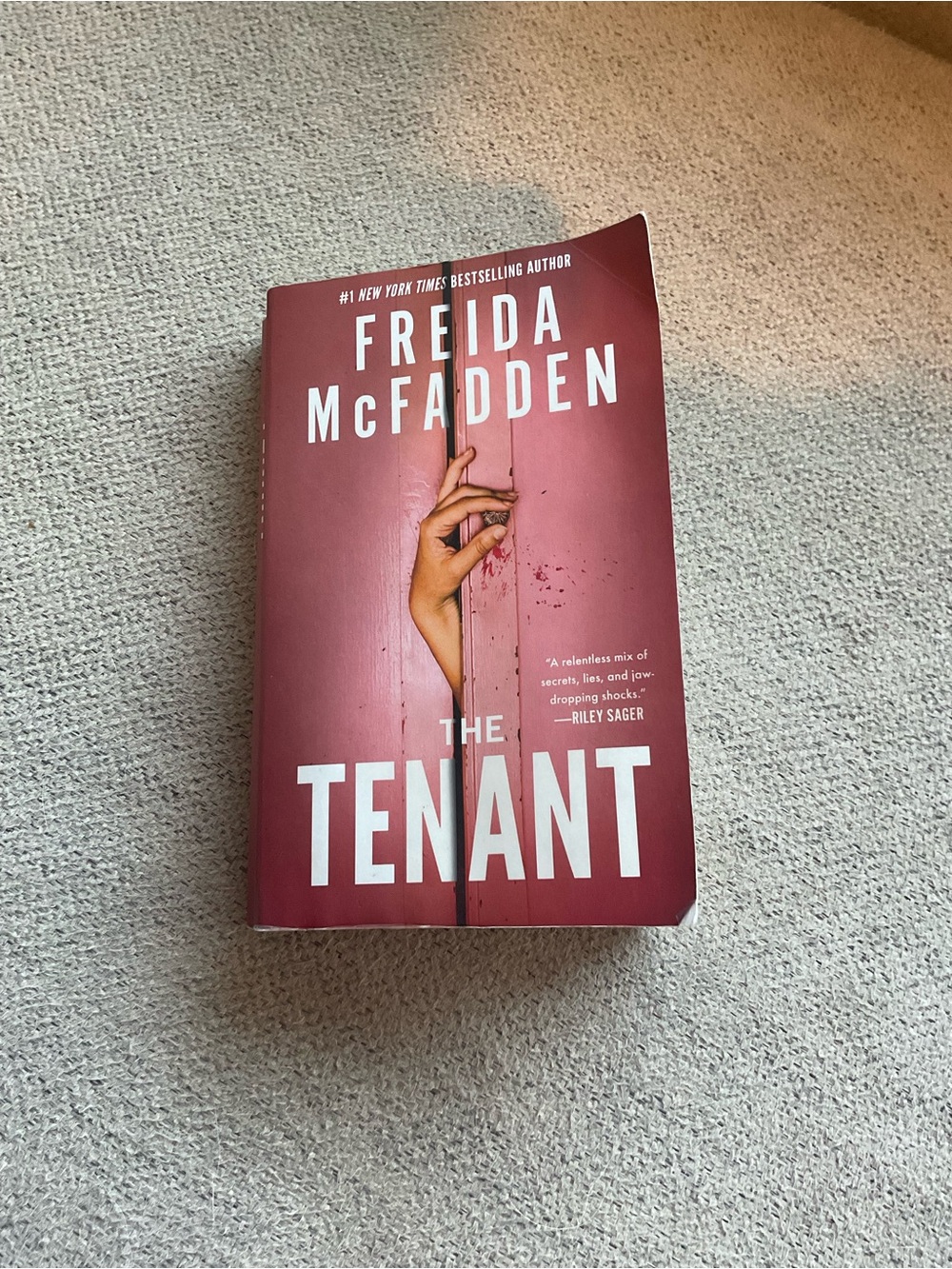 Freida McFadden "The Tenant" Paperback - Red Cover
